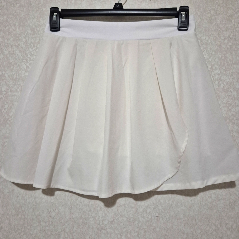 J. Crew Elegant White-off White Skater Skirt-Skort..SIZE:M